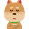 考える犬